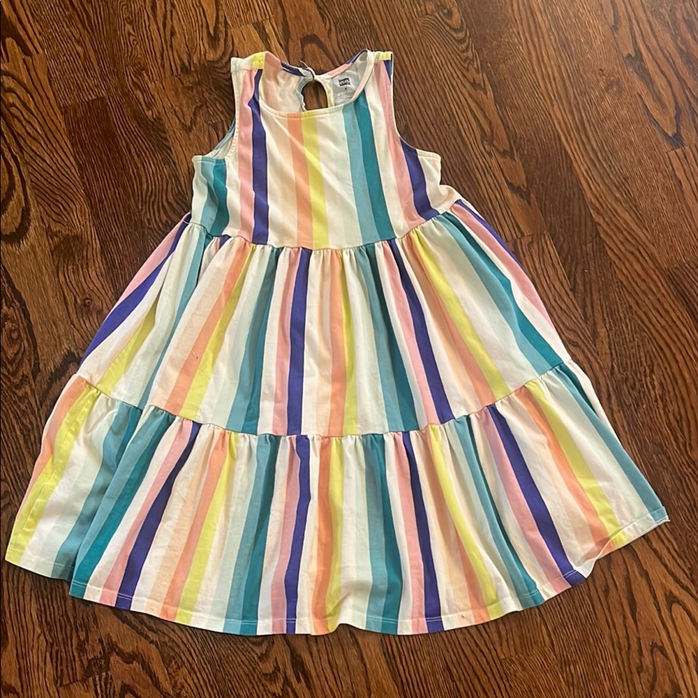 Tea Collection Multicolor Striped Kids Dress